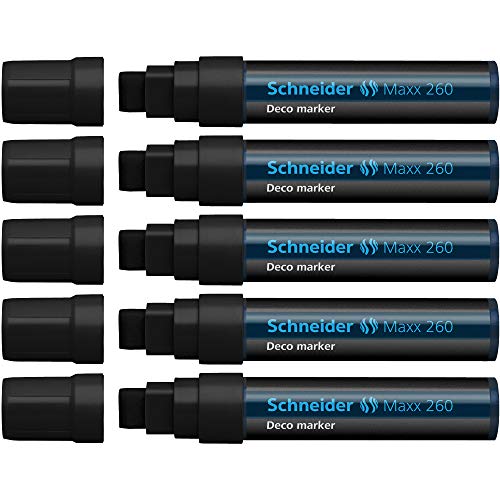 Schneider Maxx 260 Deco-Marker (5 - 15 mm) 5er Packung schwarz