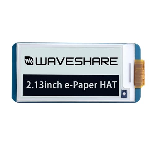 Navna 5,4 cm (2,1 Zoll) E-Paper Reader Bildschirm 250 x 122 Pixel Farbe 3,3 V / 5 V Display für RPi 4B 3B+ 3B 2B SPI Schnittstellen Schwarz und Weiß Display