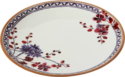 Villeroy & Boch Artesano Provençal Lavendel Speiseteller - floral 6 Stück Nr. 1041522620 und 4er Set EKM Living Edelstahl Strohhalme