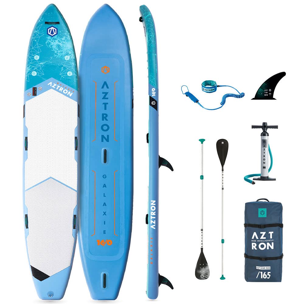 AZTRON Galaxie Multi-Person 16.0 Inflatable SUP Stand up Paddle Board, 488x87x15cm