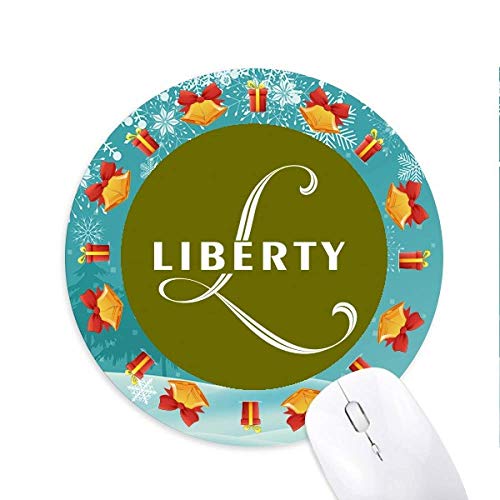 Letter Expression Liberty Late Mousepad Round Rubber Mouse Pad Weihnachtsgeschenk