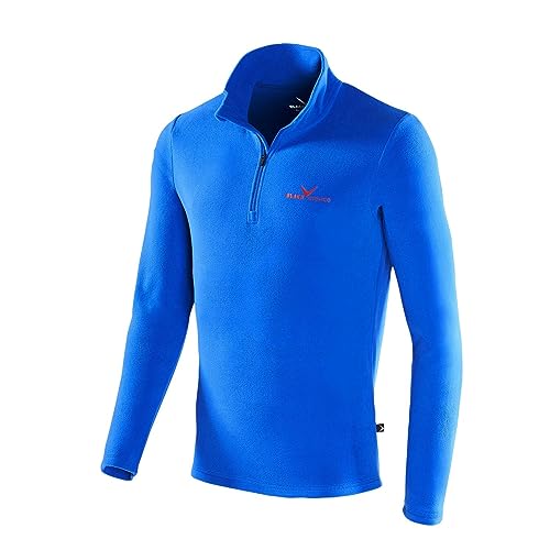 Black Crevice Herren Fleece-Funktionsrolli, Blau (blue - blue / red), XL (Herstellergröße: 54)