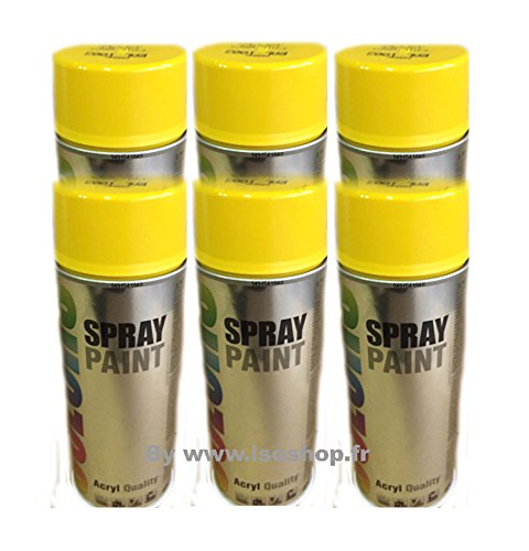 Dupli Color Farbspray, Farbe Gelb RAL 1003, Spray, 6 x 400 ml