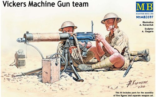 Master Box MB3597 - Vickers Machine-Gun Crew, Desert Battle