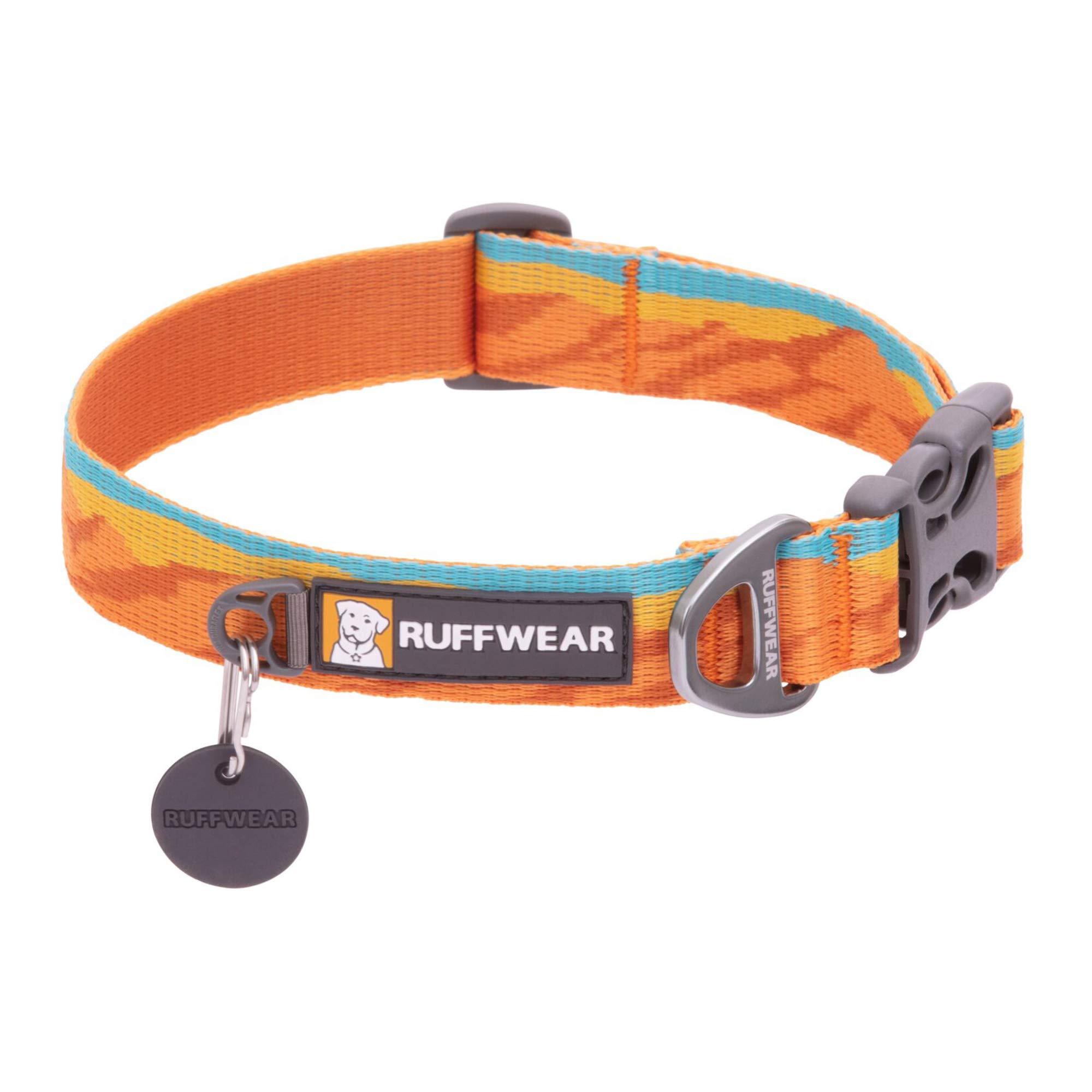 RUFFWEAR Flat Out Collar, Klassisches Hundehalsband für Kleine Hunderassen, Einstellbare Passform, Größe S (28-36 cm), Fall Mountains