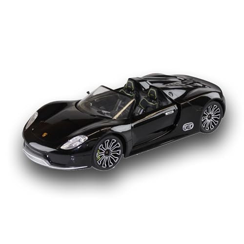 Cartronic RC Fahrzeug Porsche 918 Spyder - ferngesteuertes Auto - Spielzeug-PKW 1:14 - Schwarz - Remote Control car für Kinder ab 8 Jahren