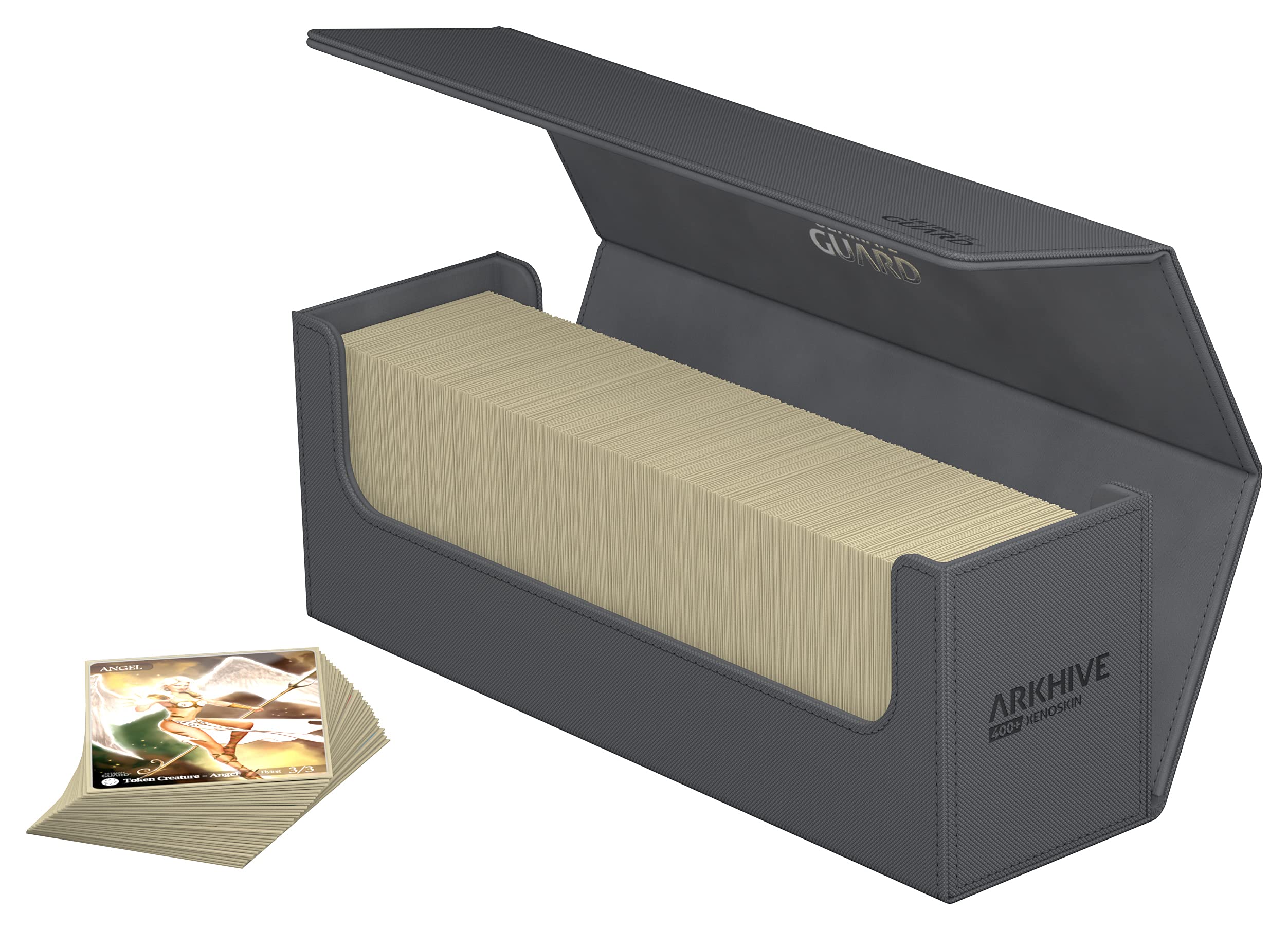 Ultimate Guard Arkhive 400+ XenoSkin Monocolor Kartenbox, Arkhive Monocolor 400+:Grau