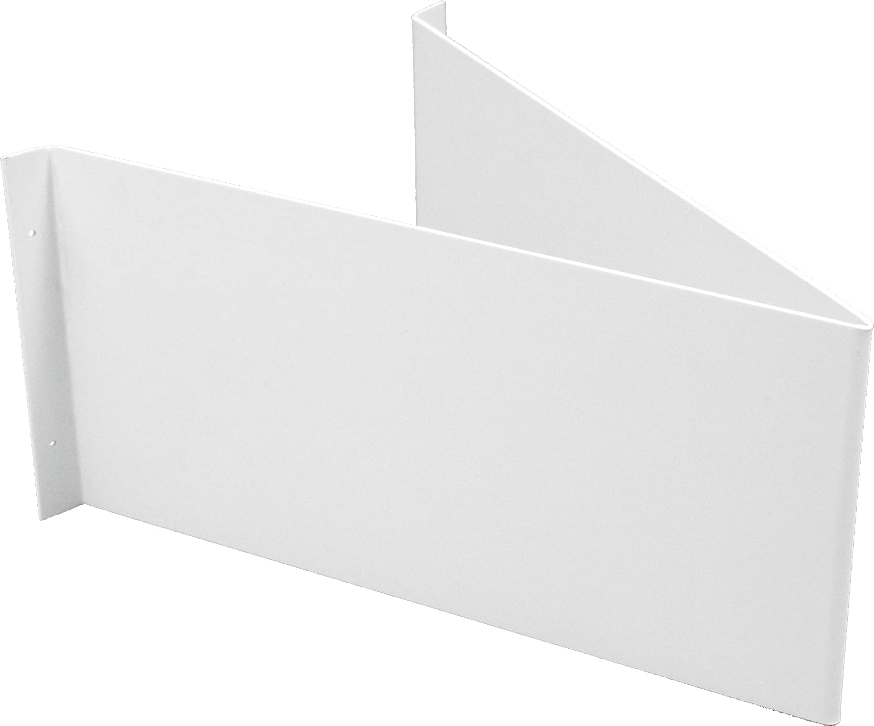 Winkelschild blanko zur Wandmontage, Alu, 297x148 mm