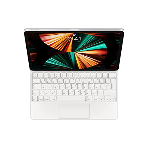 Apple Magic Keyboard für das 12,9" iPad Pro (5. Generation) - Ukrainisch - Weiß ​​​​​​​