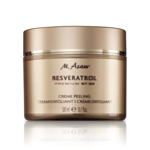 M. Asam RESVERATROL PREMIUM NT50 Creme Peeling (300 ml) – Peeling für Gesicht & Körper mit Hyaluronsäure, Vitamin E & Sheabutter, bekämpft verhornte Hautstellen & verleiht einen frischen Teint