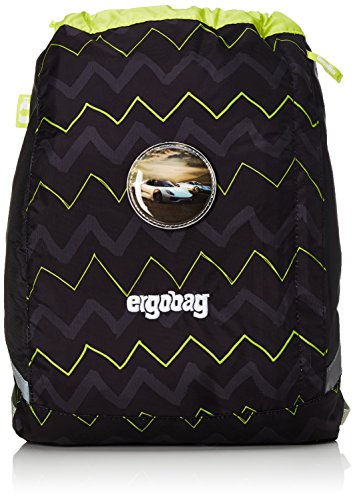 ERGOBAG cubo Sportspack 16 Turnbeutel, 45 cm, 11 L, Black Zigzag