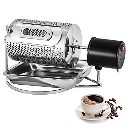 BuoQua 40 W Edelstahl-Kaffeebräter, Küchengerät, 220 V Kaffeebohnen-Röster, Roller Bäcker (Kaffeebohnen-Röster)