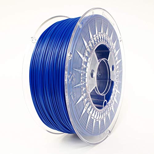 PETG – super blue blau 1kg | Devil Design | 1.75mm | 3D Druck Filament | für Anfänger und Fortgeschrittene | Top Haftung | wenig Stringing | leicht zu drucken | verzugsarm und geruchslos