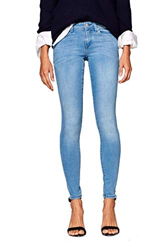 ESPRIT Damen 998CC1B826 Skinny Jeans, Blau (Blue Light Wash 903), W25/L32 (Herstellergröße: 25/32)
