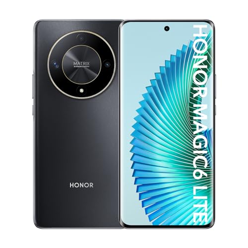 HONOR Magic6 Lite 5G Smartphone 8+256GB, 120Hz 6,78" AMOLED, 108MP Dreifach-Rückkamera, Android 13, Dual SIM, Google Play, NFC, Schwarz