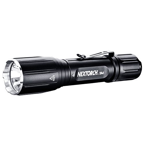Nextorch Erwachsene Taktische LED Taschenlampe, Schwarz, TA4