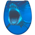 Schütte WC-Sitz 'Shark' mit Absenkautomatik blau 37,5 x 45 cm