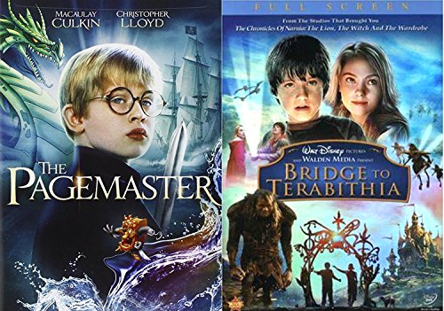Bridge to Terabithia & Pagemaster DVD Set Classic Family Fantasy Movie Bundle Double Feature