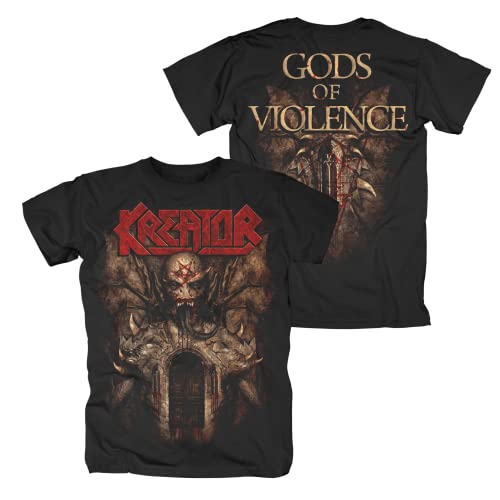 Kreator Gods of Violence Männer T-Shirt schwarz M 100% Baumwolle Band-Merch, Bands