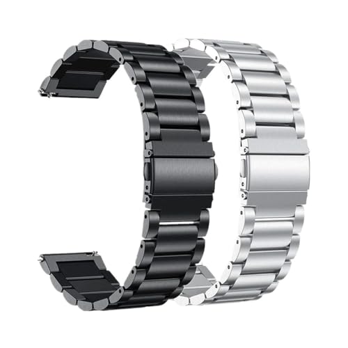 Edelstahlbänder passend for Garmin Forerunner 55 245 645M Smart Watch Band Metallarmband Gürtel passend for Approach S40 S12 S42 Correa (Color : Package 4, Size : For Forerunner 645M)