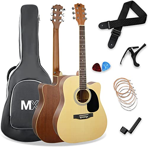 MX Cutaway Akustikgitarre Pack - Natur