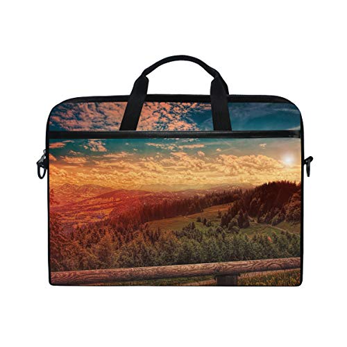 LUNLUMO Autumn Scence Sunset 15 Zoll Laptop und Tablet Tasche Durable Tablet Sleeve for Business/College/Women/Men