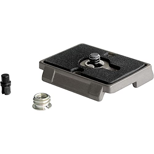 Manfrotto 200PL, Schnellwechselplatte mit 1/4 Zoll Schraube, kompatibel mit DSLR, kompakte Systemkamera, spiegellos, mehrfarbig