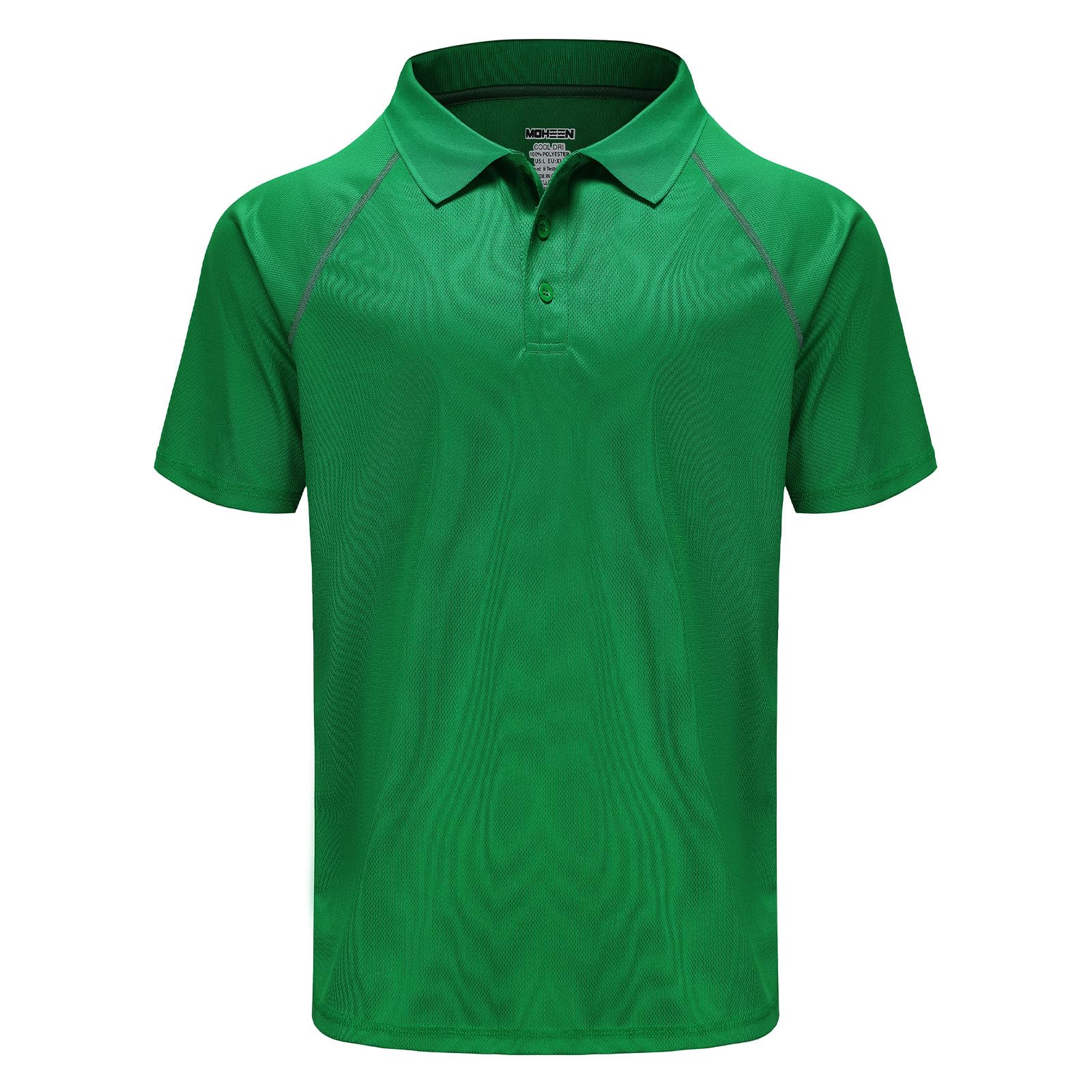 Moheen Herren Short Sleeves Collar Poloshirt Gr:-4XL Farbe:-Grün