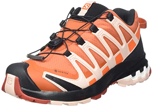 Salomon XA Pro 3D V8 Gore-Tex (wasserdicht) Damen Trailrunning-Schuhe, Orange (Mec Orange/Peachy Keen/Red Orange), 39 1/3 EU