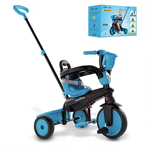 Breeze S 6050900 3 in 1 - smarTrike Breeze Multifuktionales Dreirad, Anpassbares Dreirad für Kleinkinder im Alter von 15 Monaten bis 36 Monaten, Blau