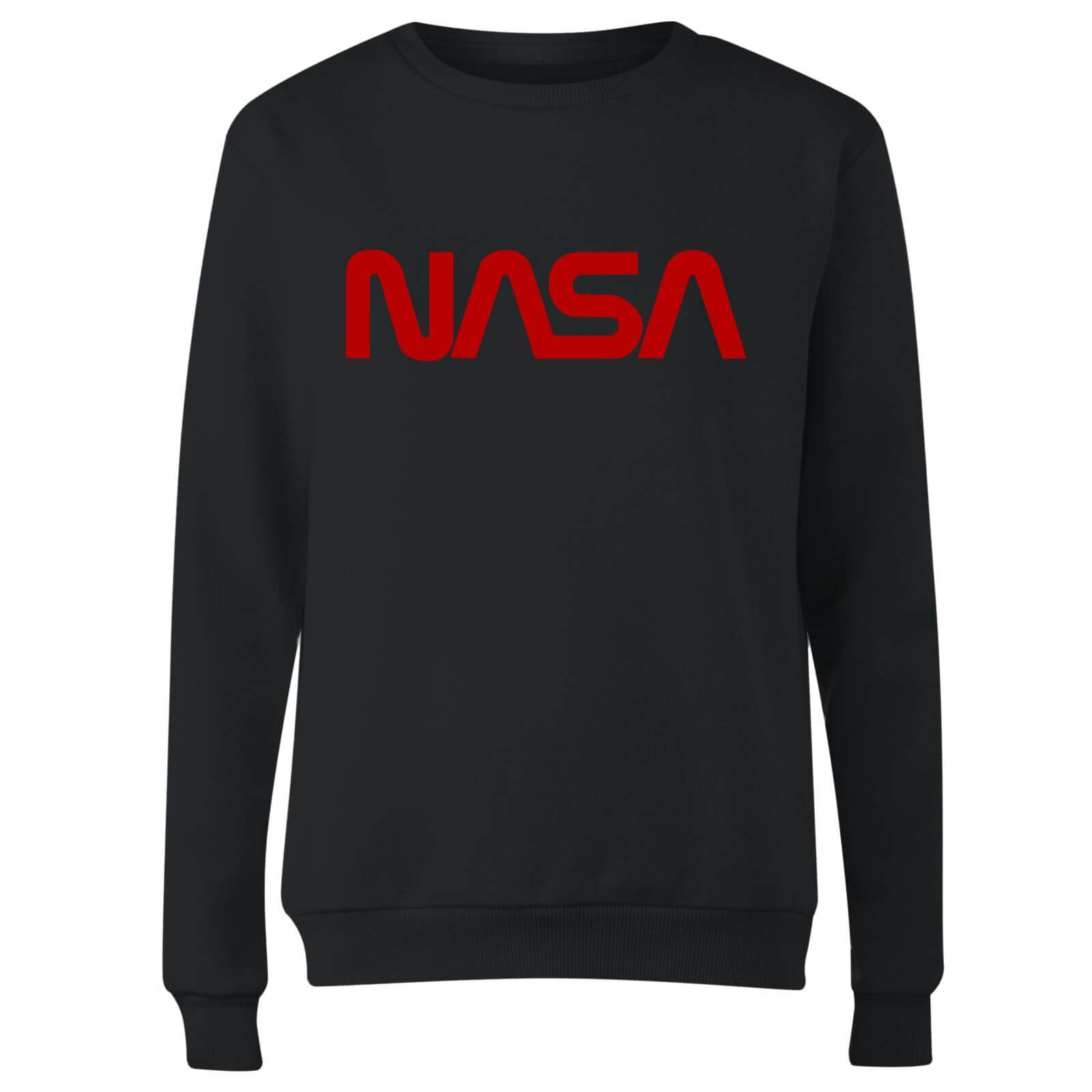 NASA Worm Rot Logotype Damen Sweatshirt - Schwarz - XXL 4