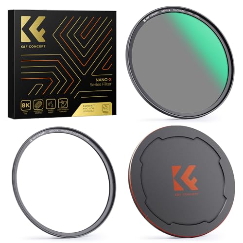 K&F Concept Nano X-Serie ND Filter magnetisch Magnetfilter ND8(3 Blendenstufen) mit Objektivadapter-62mm