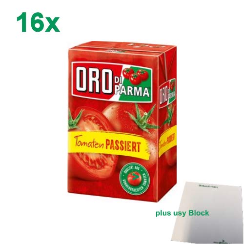 Oro Di Parma Tomaten passiert Gastropack (16x400g Tetra Pak) + usy Block