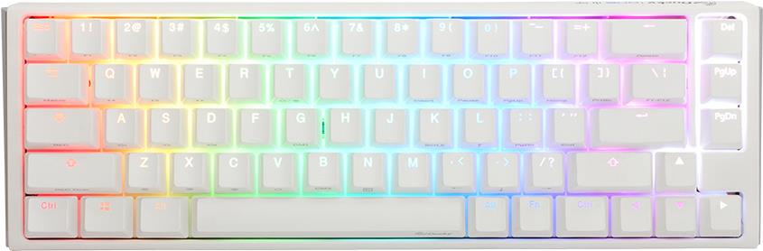 Ducky One 3 SF Pure White 65% Hotswap RGB mechanische Tastatur (Cherry MX Silber)