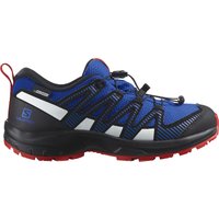 Salomon XA PRO V8 CLIMASALOMON Waterproof Hiking Shoe, Lapis Blue/Black/Fiery Red, 39 EU