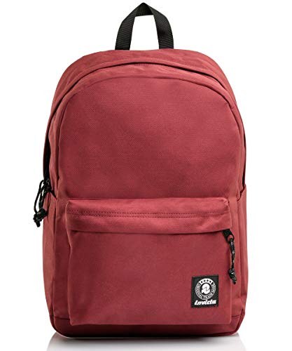 Invicta - Carlson Plain Rucksack - 206002001, rot, Taglia unica, Modern