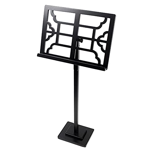 FYZS Dual-Use-Noten-Stand- und Buchständer, Noten-Ordner und Clip, Projektorständer, Laptop-Stand, Bibel-Buchständer, Tablet-Stand (Color : Black B)