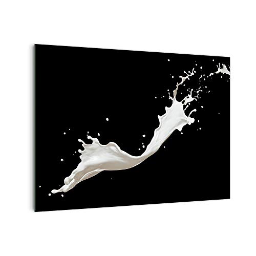 DekoGlas Küchenrückwand 'Milch Spritzer' in div. Größen, Glas-Rückwand, Wandpaneele, Spritzschutz & Fliesenspiegel