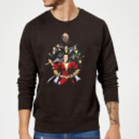 Shazam Team Up Sweatshirt - Black - S - Schwarz