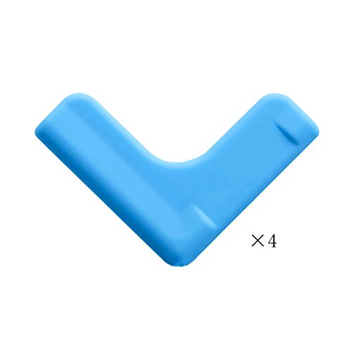 AnSafe Tischkantenschutz, Kieselgel Zum Eckenschutz Von Möbeln Sicher Und Weich (5 Farben) (Color : Blue)