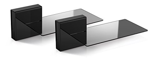 Meliconi Ghost Cube Halterung für zusätzliche Geräte an TV, Schwarz