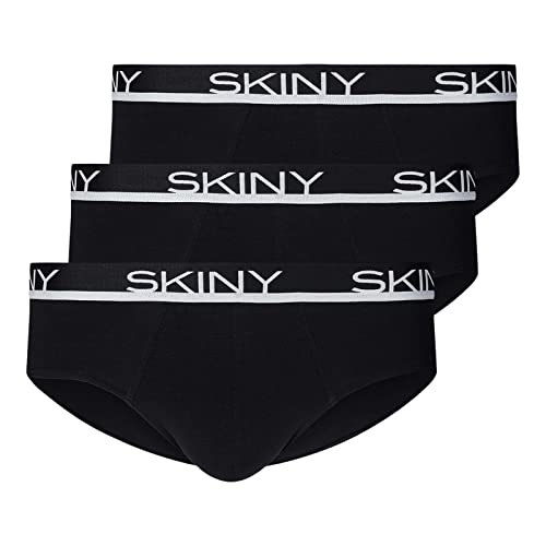 Skiny Herren Multipack Selection Brasil 3er Pack_086839 Slip, Schwarz (Black 7665), (Herstellergröße: XX-Large) (3erPack)
