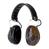 3M Peltor SportTac Gehörschutz grün - Intelligente Ohrschützer mit aktiver Schalldämmung speziell für Jäger und Sportschützen - Dynamische Geräusch-Regelung - SNR 26dB, inkl Wechselschalen Orange