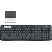Logitech K375s Multi-Device - Tastatur - Bluetooth, 2.4 GHz - QWERTZ - Deutsch - Graphite, Off-White