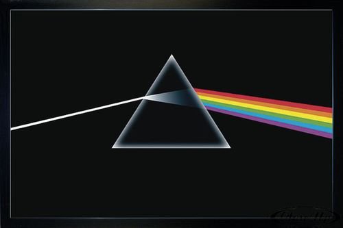 Close Up Pink Floyd Poster (96,5x66 cm) gerahmt in: Rahmen schwarz
