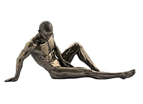 Figur aus Kunstharz für Herren, nackt, längliche Prospektion, Größe L 26 cm