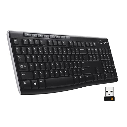 Logitech K270 Tastatur schnurlos (deutsches Tastaturlayout, QWERTZ) schwarz