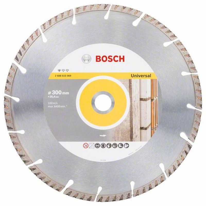 Bosch Diamanttrennscheibe Standard for Universal, 300 x 25,4 x 3,3 x 10 mm 2608615069
