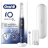 Oral-B iO Series 7 Elektrische Zahnbürste/Electric Toothbrush, 2 Aufsteckbürsten, 5 Putzmodi für Zahnpflege, Display & Reiseetui, Designed by Braun, sapphire blue