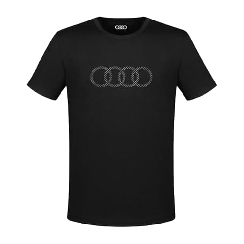 Audi T-Shirt Ringe Herren schwarz 3XL
